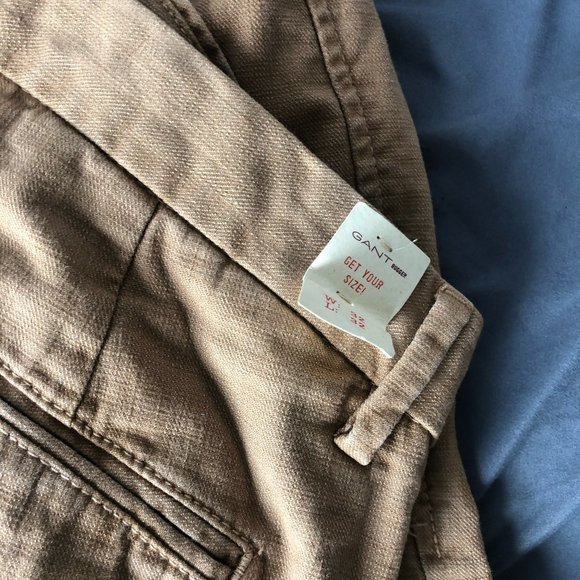 Gant Men's Twill Chinos | Tan/Brown (W32) - Picture 3 of 4